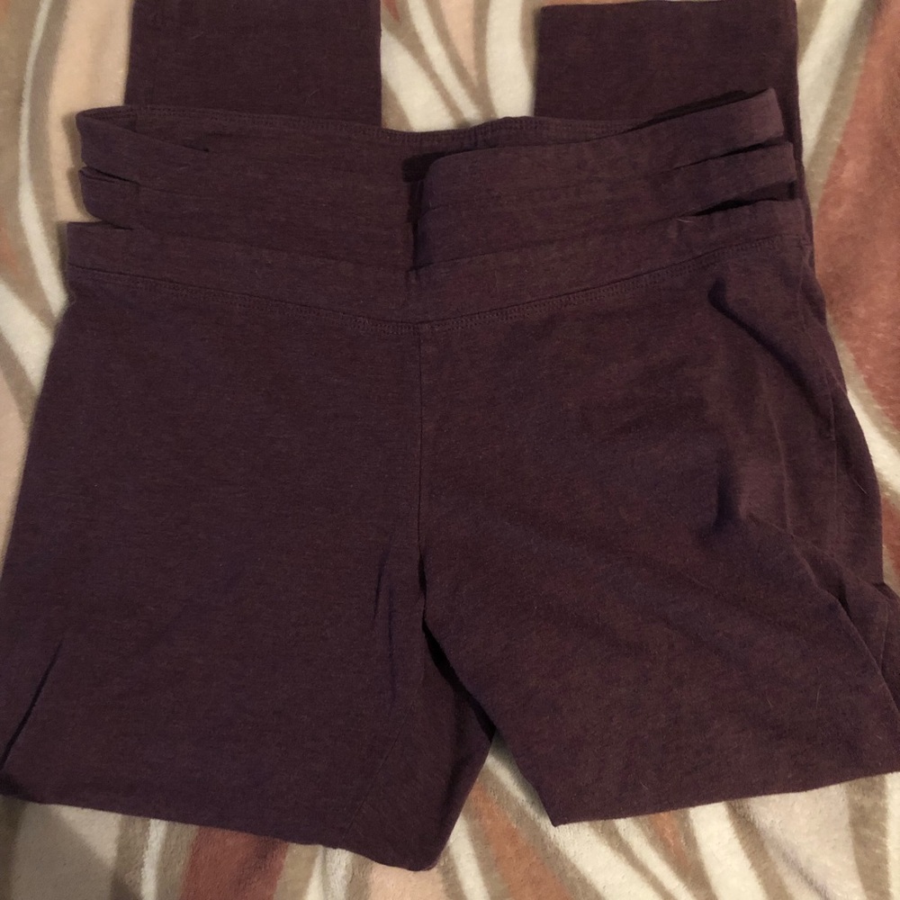 Purple Cropped Leggings